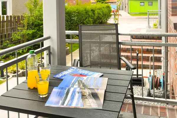 Balkon Haus Likedeeler Ferienwohnung 1