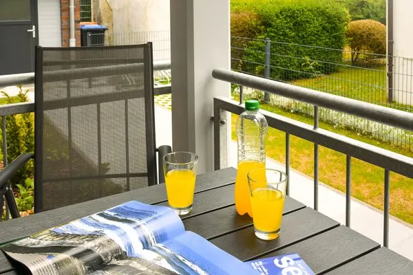 Balkon Haus Likedeeler Ferienwohnung 1
