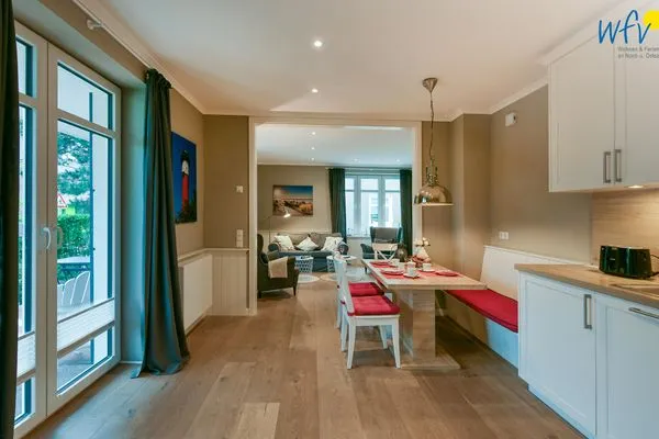 Küche / Küchenzeile Ferienhaus Charlotte 48 Feriendoppelwohnung Charlotte