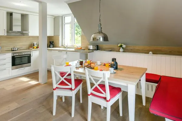 Küche / Küchenzeile Ferienhaus Charlotte 48 Feriendoppelwohnung Charlotte