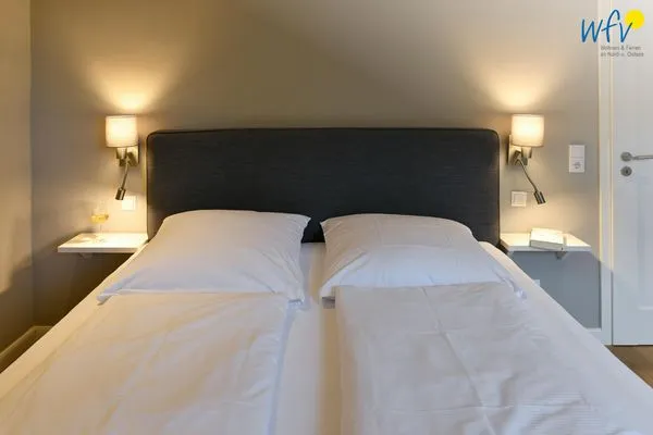 Schlafzimmer Ferienhaus Charlotte 48 Feriendoppelwohnung Charlotte