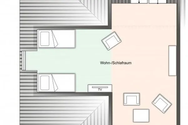 Buhne Appartement Buhne 7 SPO Ording - Grundriss