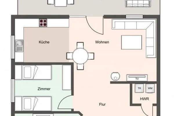 Dorfplatz Appartement Dorfplatz SPO Dorf - Grundriss