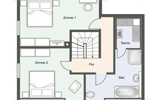 Dorf Domizil Ferienhaus Dorfremise SPO Dorf - Grundriss