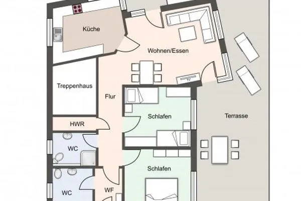 Dünenhus Appartement Dünenhus SPO Dorf - Grundriss