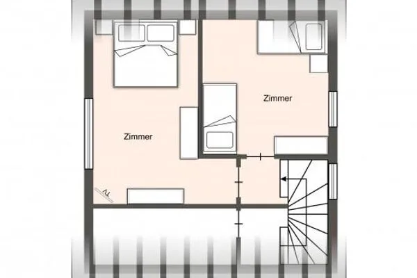 Frahmshus Ferienhaus Kapitän's Kajüte SPO Ording - Grundriss