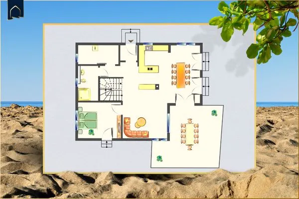 Grundriss  FH "zur blauen Möwe"