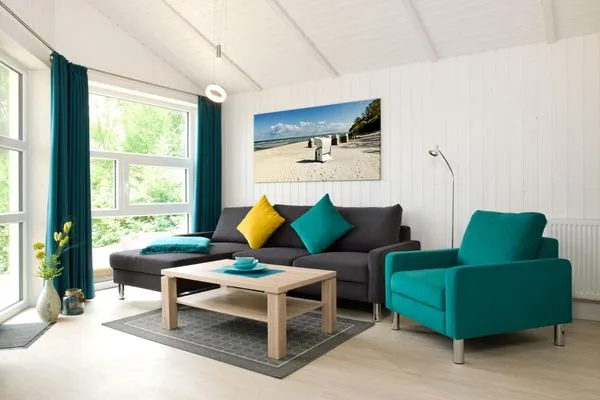 Living room Dänisches Ferienhaus am Salzhaff, Haus Im Wiesengrund