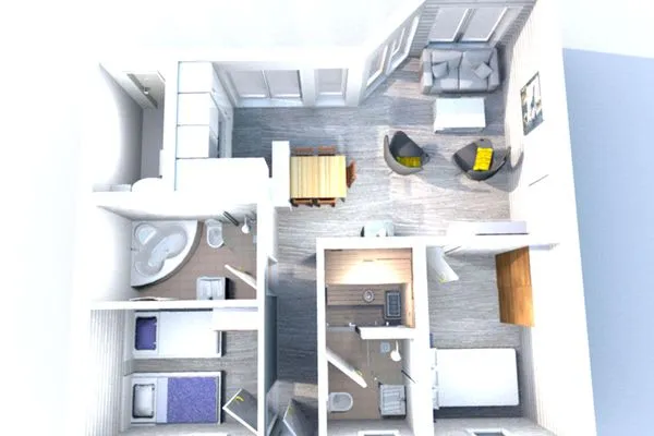 Grundriss Dänisches Ferienhaus am Salzhaff, Haus am Salzhaff