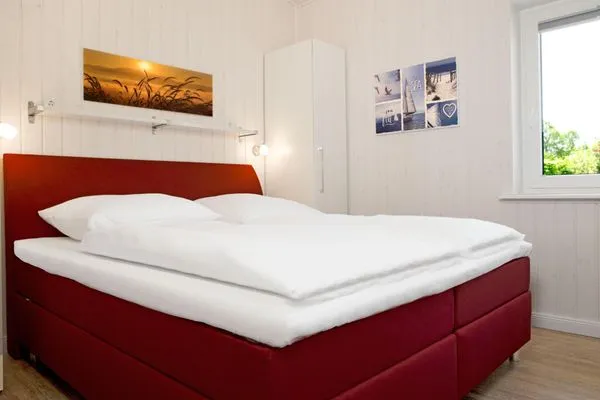 Schlafzimmer Dänisches Ferienhaus am Salzhaff, Ferienhaus "Midsommar"