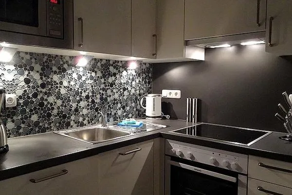 Kitchen Dänisches Ferienhaus am Salzhaff, Haus Poseidon