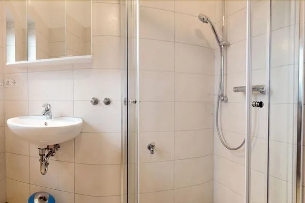 Bathroom Dänisches Ferienhaus am Salzhaff, Haus Poseidon