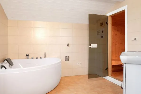 Bathroom Dänisches Ferienhaus am Salzhaff, Haus Pacific