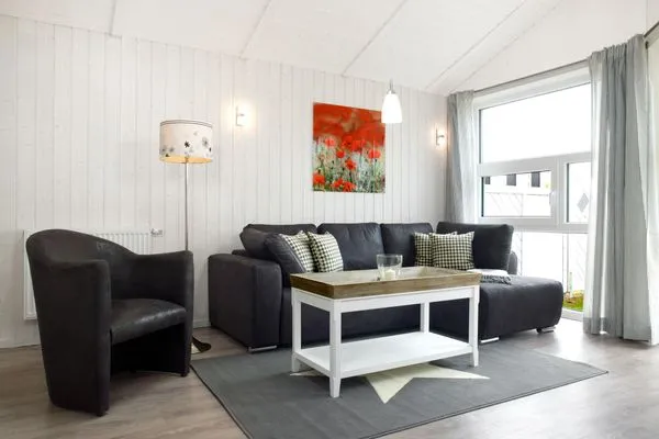 Wohnzimmer Dänisches Ferienhaus am Salzhaff, Haus Wattläufer
