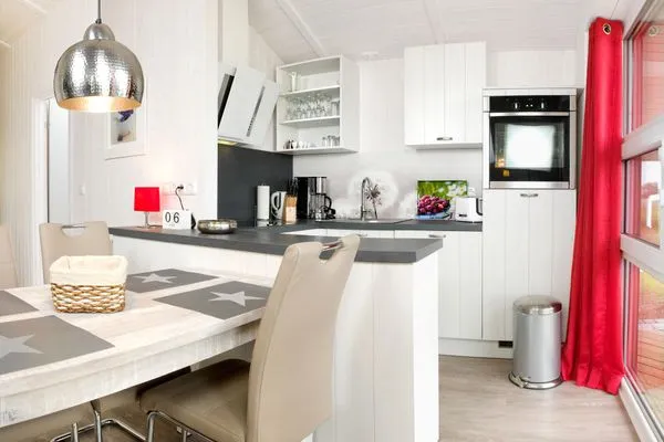 Kitchen Dänisches Ferienhaus am Salzhaff, Haus Strandbrise