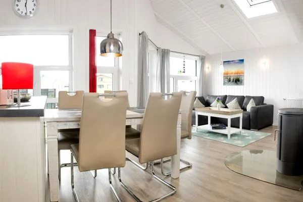 Living room Dänisches Ferienhaus am Salzhaff, Haus Strandbrise
