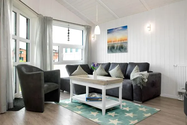 Living room Dänisches Ferienhaus am Salzhaff, Haus Strandbrise