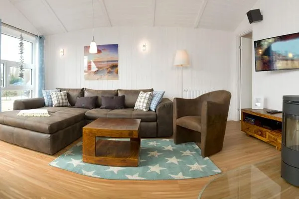 Living room Dänisches Ferienhaus am Salzhaff, Haus Strandhafer
