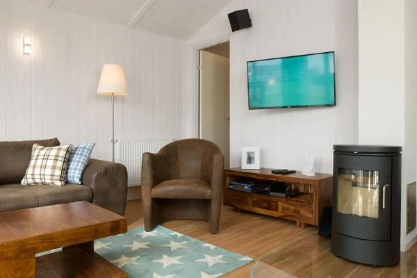 Living room Dänisches Ferienhaus am Salzhaff, Haus Strandhafer