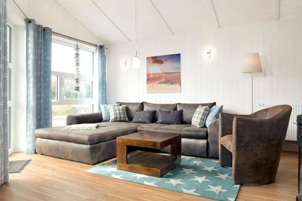Living room Dänisches Ferienhaus am Salzhaff, Haus Strandhafer