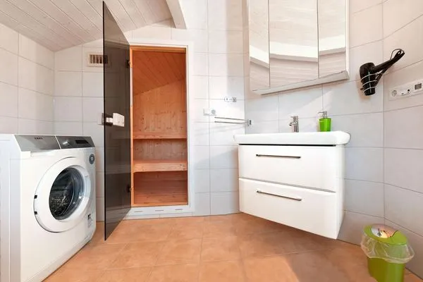 Bathroom Dänisches Ferienhaus am Salzhaff, Haus Wassermann