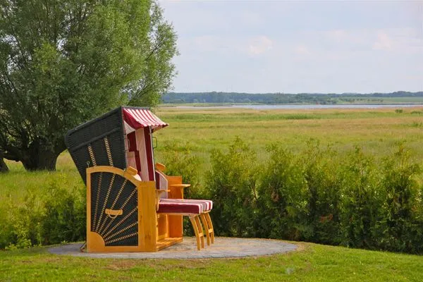 Garten Dänisches Ferienhaus am Salzhaff, Haus Meerjungfrau