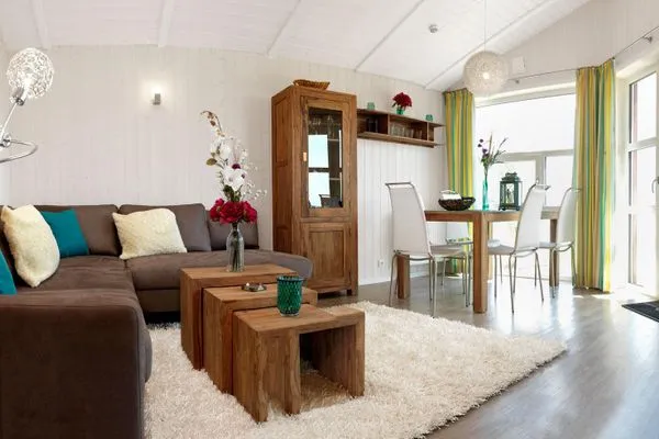 Wohnzimmer Dänisches Ferienhaus am Salzhaff, Haus Meerjungfrau
