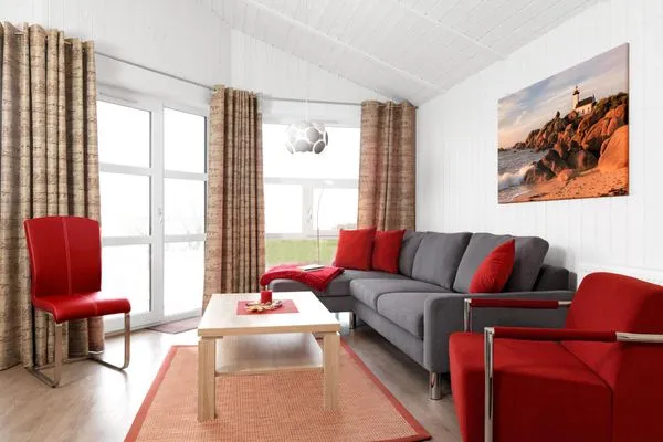 Living room Dänisches Ferienhaus am Salzhaff, Haus Vogelparadies