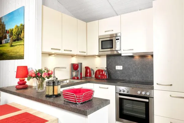 Kitchen Dänisches Ferienhaus am Salzhaff, Haus Vogelparadies