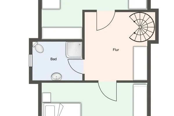 Lille Dröm Reetdachhaus Lille Dröm SPO Ording - Grundriss