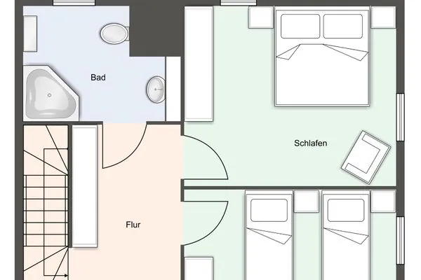 Nordlicht Reetdachhaus Nordlicht LUV SPO Boehl - Grundriss