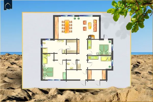 Grundriss  Ferienhaus Villa Riesling