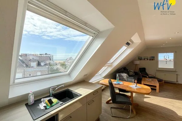 Wohnzimmer Apartmenthaus Roberta Ferienwohnung Meerblick