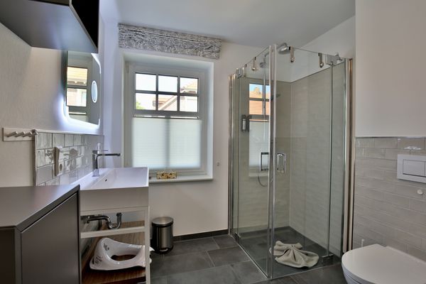 Lindenhof Ferienwohnung Inselherz Wangerooge - Badezimmer