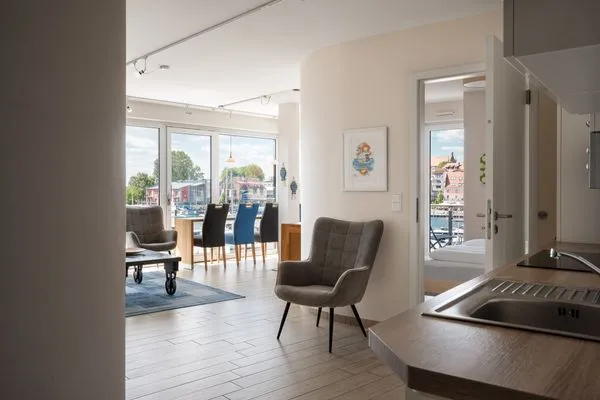 Ferienwohnung Panorama Suite Koch - und Wohnbereich  Panorama Suite