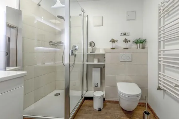 Ferienwohnung HafenLiebe Waren (Müritz) - Badezimmer  HafenLiebe