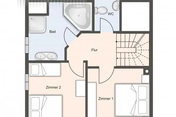 Westmarken Reetdachhaus Strandkontor SPO Ording - Grundriss