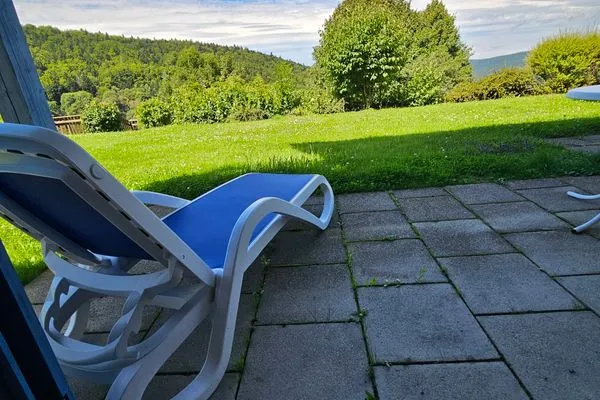 Terrasse Ferienland Sonnenwald Appartement Waldsonne