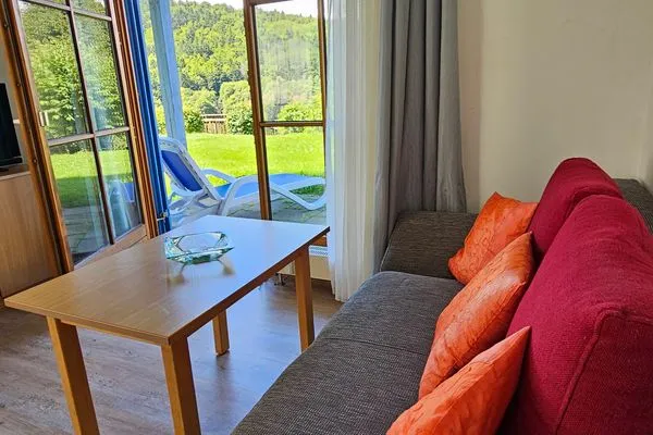 Wohnzimmer Ferienland Sonnenwald Appartement Waldsonne