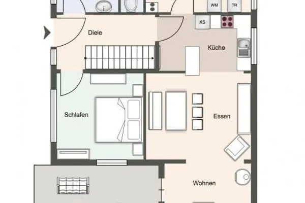 Ferienhaus Strandhaus Einzelhaus Strandhaus 6 SPO Dorf - Grundriss