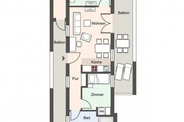 Dreilanden Penthouse Skipperhuset SPO Ording - Grundriss