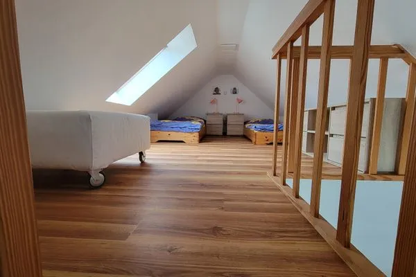 Schlafzimmer  Ferienhaus zum Kranichblick
