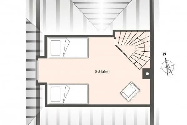Dorf Domizil Reetdachhaus Reetkate SPO Dorf - Grundriss