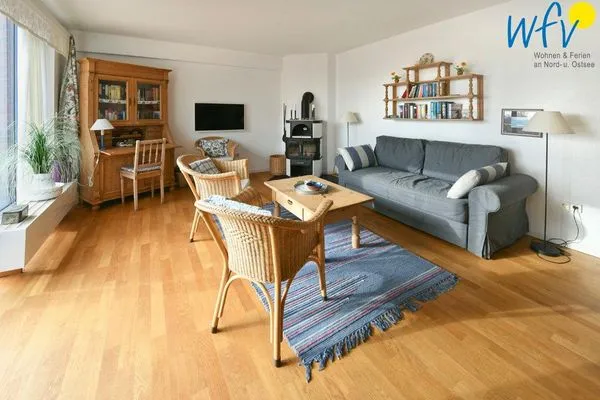 Wohnzimmer Haus Dünenblick Ferienwohnung 16