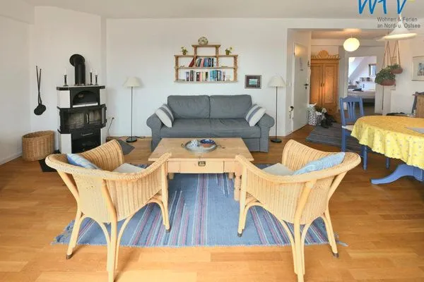 Wohnzimmer Haus Dünenblick Ferienwohnung 16