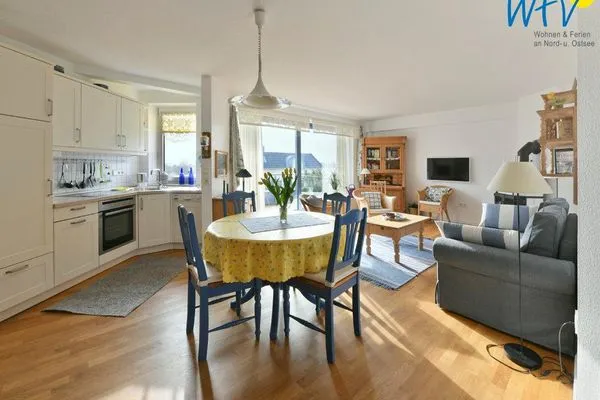 Wohnzimmer Haus Dünenblick Ferienwohnung 16