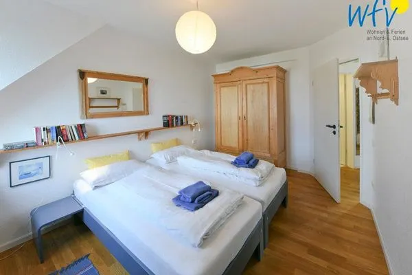 Schlafzimmer Haus Dünenblick Ferienwohnung 16