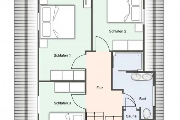 Reetdachhaus ASK / EMBLA Reetdachhaus EMBLA SPO Ording - Grundriss
