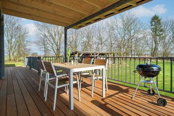 Terrasse  Ferienwohnung Gut Hardesby