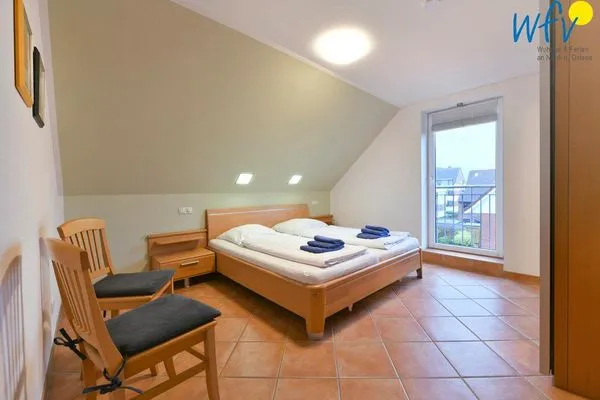 Schlafzimmer Maisonette-Wohnungen am Steingarten Ferienwohnungen 1 und 2